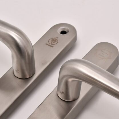 TSS TS007 2 Star Grade 304 Stainless Steel Lever Lever UPVC Multipoint Door Handles - 92mm PZ Sprung 210mm Screw Centres - Image 2