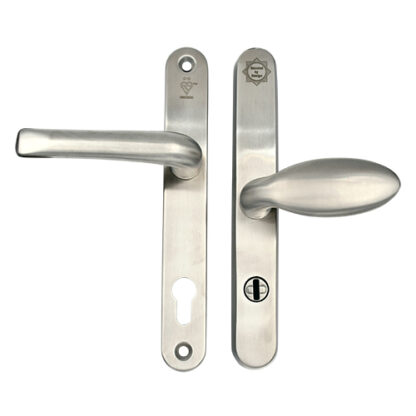 TSS TS007 2 Star Grade 304 Stainless Steel Lever Moveable Pad (Offset) UPVC Multipoint Door Handles - 92/62mm PZ Sprung 210mm Screw Centres - Image 10