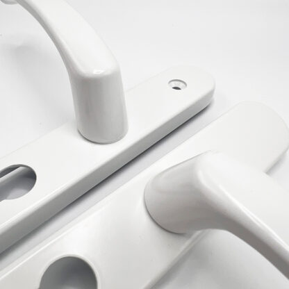 TSS Lever Lever UPVC Multipoint Door Handles - 48mm PZ - Sprung - 160mm Screw Centres - Image 6