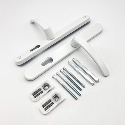 TSS LeverLever Offset UPVC Multipoint Door Handles - 48/87mm PZ - Sprung - 240mm Screw Centres - Image 3