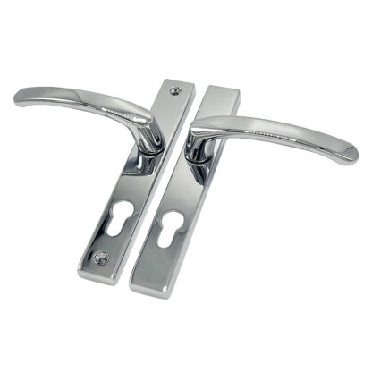 TSS Lever Lever UPVC Multipoint Door Handles - 70mm PZ - Sprung - 180mm Screw Centres - 7mm Follower - Image 9