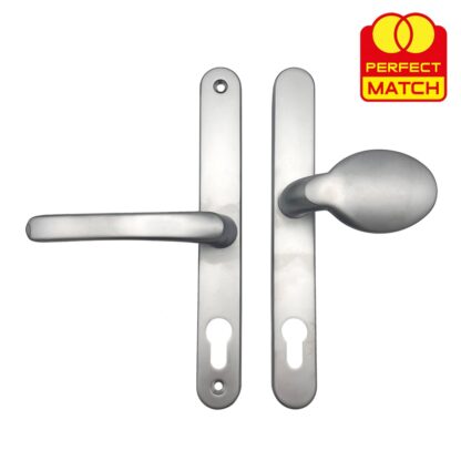 TSS Lever Moveable Pad Offset UPVC Multipoint Door Handles - 70/92mm PZ - Sprung - 215mm Screw Centres - Image 9