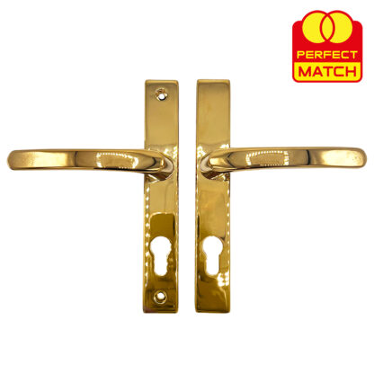 TSS Lever Lever UPVC Multipoint Door Handles - 72mm PZ - Sprung - 180mm Screw Centres - Image 10