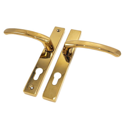 TSS Lever Lever UPVC Multipoint Door Handles - 72mm PZ - Sprung - 180mm Screw Centres - Image 11
