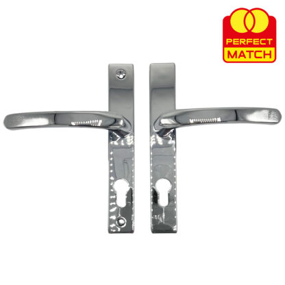 TSS Lever Lever UPVC Multipoint Door Handles - 72mm PZ - Sprung - 180mm Screw Centres - Image 8