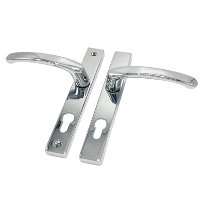 TSS Lever Lever UPVC Multipoint Door Handles - 72mm PZ - Sprung - 180mm Screw Centres - Image 9