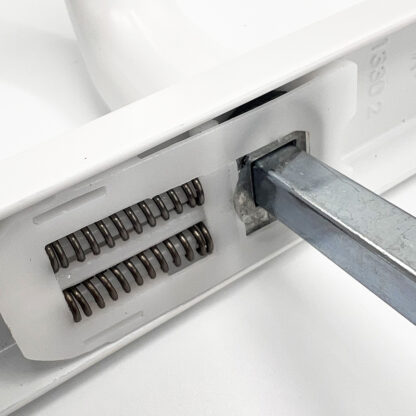 TSS Lever Lever UPVC Multipoint Door Handles - 72mm PZ - Sprung - 180mm Screw Centres - Image 4