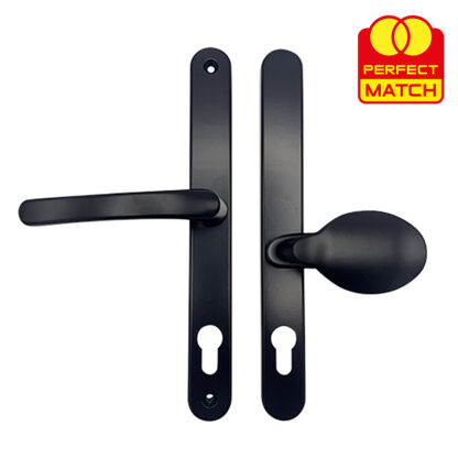 TSS Lever Moveable Pad Offset UPVC Multipoint Door Handles - 92/62mm PZ - Sprung - 240mm Screw Centres - Image 7