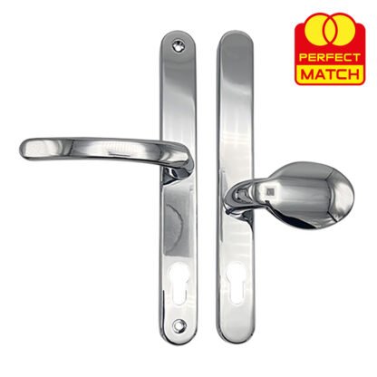 TSS Lever Moveable Pad Offset UPVC Multipoint Door Handles - 92/62mm PZ - Sprung - 240mm Screw Centres - Image 8