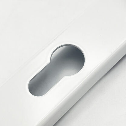 TSS Lever Moveable Pad Offset UPVC Multipoint Door Handles - 92/62mm PZ - Sprung - 240mm Screw Centres - Image 5