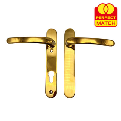 TSS Blank External Lever Lever French Door Multipoint Handles – 92mm PZ Sprung 122mm Screw Centres - Image 6