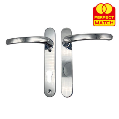 TSS Blank External Lever Lever French Door Multipoint Handles – 92mm PZ Sprung 122mm Screw Centres - Image 8