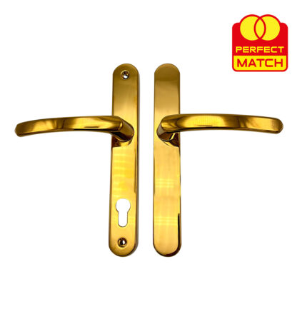 TSS Blank External Lever Lever French Door Multipoint Handles – 92mm PZ Sprung 210mm Screw Centres - Image 6