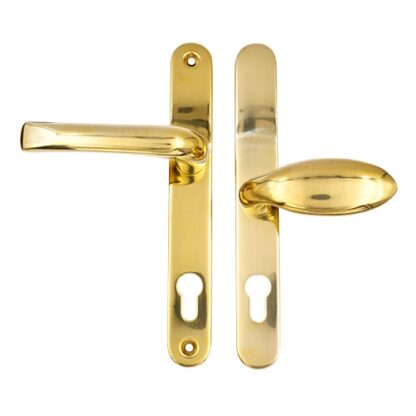 TSS Grade 304 Stainless Steel Lever Moveable Pad Offset UPVC Multipoint Door Handles - 92/62mm PZ Sprung 210mm Screw Centres - Image 2
