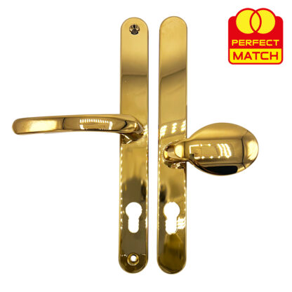 TSS Universal Lever Moveable Pad Offset UPVC Multipoint Door Handles - 92/62mm PZ - Sprung - 264mm Screw Centres - Image 10