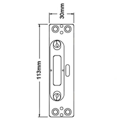 TSS Hook Strike For Upvc Doors - Image 2