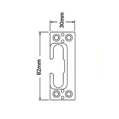 TSS Roller Strike For Upvc Doors - Image 2