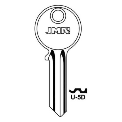 JMA U-5D Universal 5 Pin Key Blank - Image 3