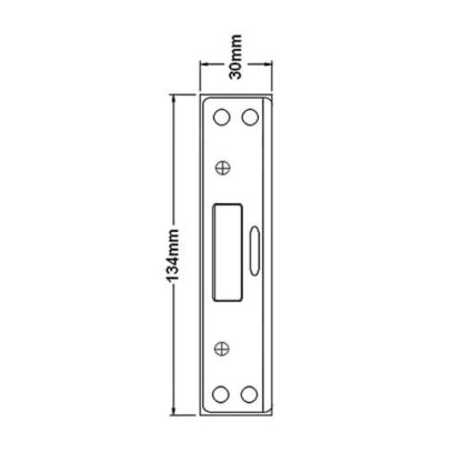 UPVC Deadbolt Hookbolt Keep - Image 2