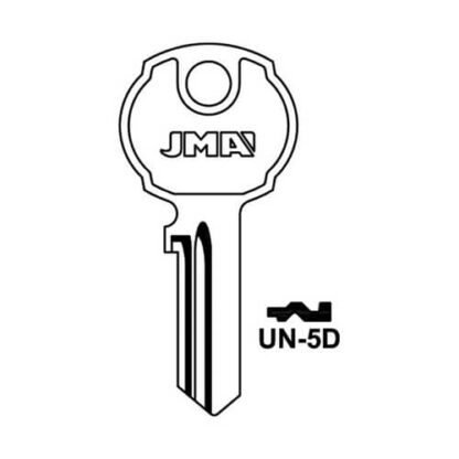 JMA UN-5D Cylinder Key Blank - Image 2
