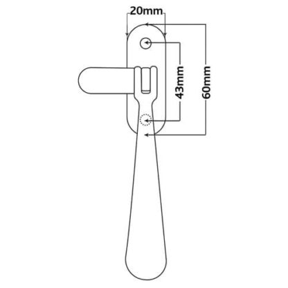 Heritage Brass Non-Locking Casement Window Handles - Image 2
