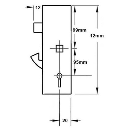 ERA Vectis Hookbolt Genuine Multipoint Gearbox - Lift Lever or Split Spindle - Image 2