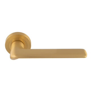 Manital VX5SB Manital Vortex lever on rose - Satin Brass (LEAD TIME: 2-3 DAYS)