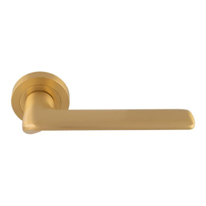 Manital VX5SB Manital Vortex lever on rose - Satin Brass (LEAD TIME: 2-3 DAYS)