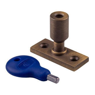 Carlisle Brass WF17AB Locking Casement Stay Pin Antique Brass (LEAD TIME: 2-3 DAYS)