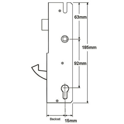 Winkhaus Scorpion Genuine Multipoint Gearbox - Lift Lever or Split Spindle - Image 2