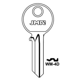 JMA WM-4D Cylinder Key Blank