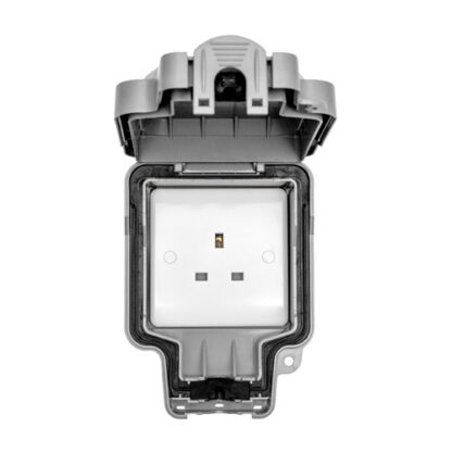 Eurolite WP4030 Eurolite Utility 1 Gang Unswitched Socket - Grey (LEAD TIME: 2-3 DAYS)
