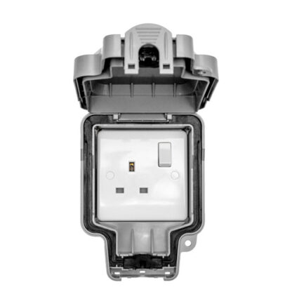 Eurolite WP4090 Eurolite Utility 1 Gang Switched Socket - Grey (LEAD TIME: 2-3 DAYS)