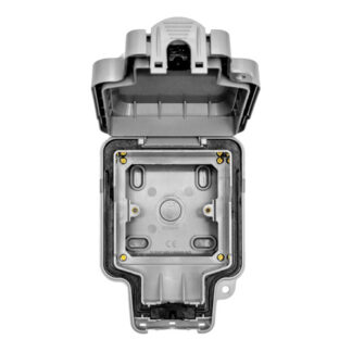 Eurolite WP8613 Eurolite Utility 1 Gang Enclosure - Grey (LEAD TIME: 2-3 DAYS)