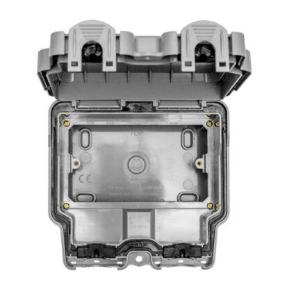 Eurolite WP8623 Eurolite Utility 2 Gang Enclosure - Grey (LEAD TIME: 2-3 DAYS)