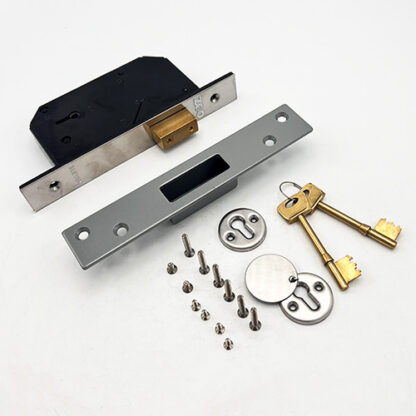 Zoo 5 Lever Upright Mortice Deadlock Satin - Image 3