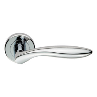 Serozzetta ZIN3131PC Serozzetta Shark Lever on Rose Polished Chrome (LEAD TIME: 2-3 DAYS)