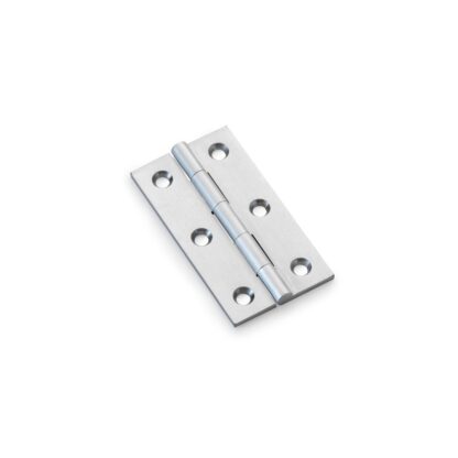 Alexander & Wilks AW064-CH-SC Heavy Pattern Solid Brass Cabinet Butt Hinge - Satin Chrome - 2.5" (LEAD TIME: 2-3 DAYS)