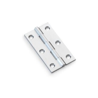 Alexander & Wilks AW075-CH-SC Heavy Pattern Solid Brass Cabinet Butt Hinge - Satin Chrome - 3" (LEAD TIME: 2-3 DAYS)