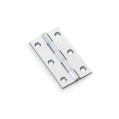 Alexander & Wilks AW075-CH-SC Heavy Pattern Solid Brass Cabinet Butt Hinge - Satin Chrome - 3" (LEAD TIME: 2-3 DAYS)