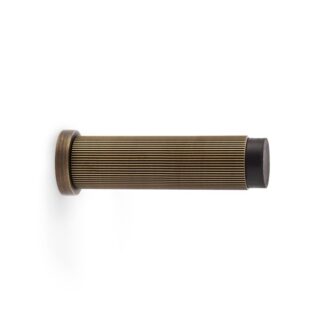 Alexander & Wilks AW602-75-AB Reeded Projection Door Stop - Antique Brass (LEAD TIME: 2-3 DAYS)