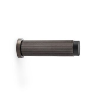 Alexander & Wilks AW602-75-DBZPVD Reeded Projection Door Stop - Dark Bronze PVD (LEAD TIME: 2-3 DAYS)