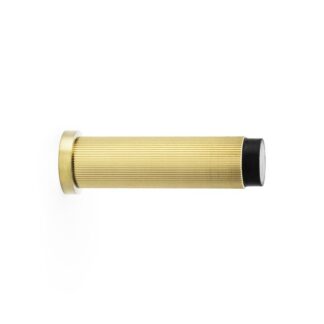 Alexander & Wilks AW602-75-SBPVD Reeded Projection Door Stop - Satin Brass PVD (LEAD TIME: 2-3 DAYS)
