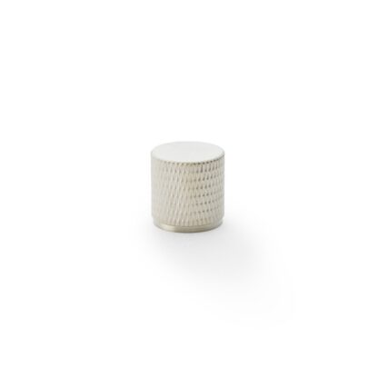 Alexander & Wilks AW800-20-SN Brunel Knurled Cylinder Cupboard Knob - Satin Nickel - 20mm (LEAD TIME: 2-3 DAYS)