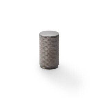 Alexander & Wilks AW800-35-DBZPVD Brunel Knurled Cylinder Cupboard Knob - Dark Bronze PVD - 35mm (LEAD TIME: 2-3 DAYS)