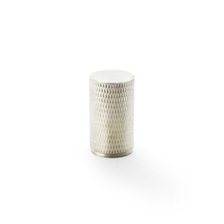 Alexander & Wilks AW800-35-SN Brunel Knurled Cylinder Cupboard Knob - Satin Nickel - 35mm (LEAD TIME: 2-3 DAYS)