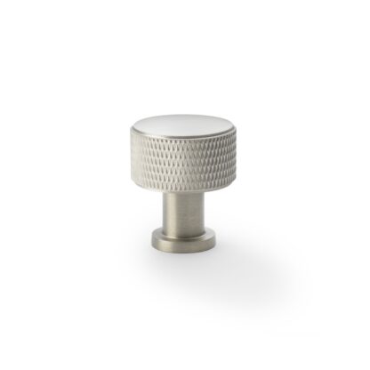 Alexander & Wilks AW807K-29-SN Lucia Knurled Cupboard Knob - Satin Nickel - 29mm (LEAD TIME: 2-3 DAYS)