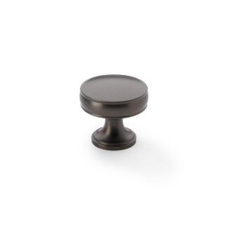 Alexander & Wilks AW808-32-DBZ Lynd Cupboard Knob - Dark Bronze - 32mm (LEAD TIME: 2-3 DAYS)
