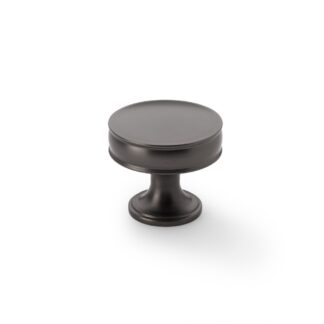Alexander & Wilks AW808-38-DBZ Lynd Cupboard Knob - Dark Bronze - 38mm (LEAD TIME: 2-3 DAYS)