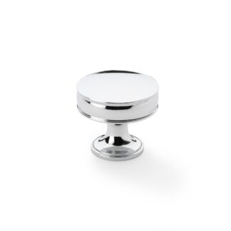 Alexander & Wilks AW808-38-PC Lynd Cupboard Knob - Polished Chrome - 38mm (LEAD TIME: 2-3 DAYS)
